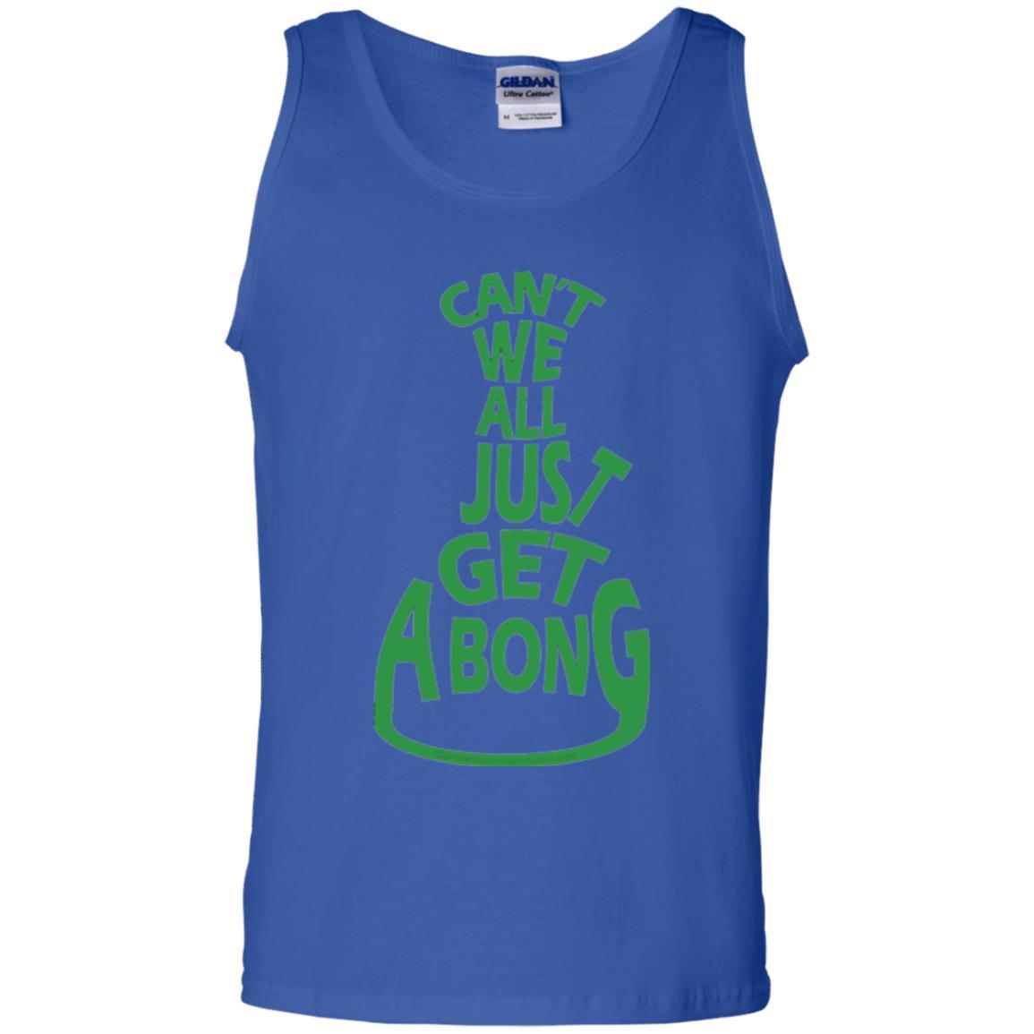 Cannabis T-shirt Can't We All Just Get A Bong T-shirt Royal