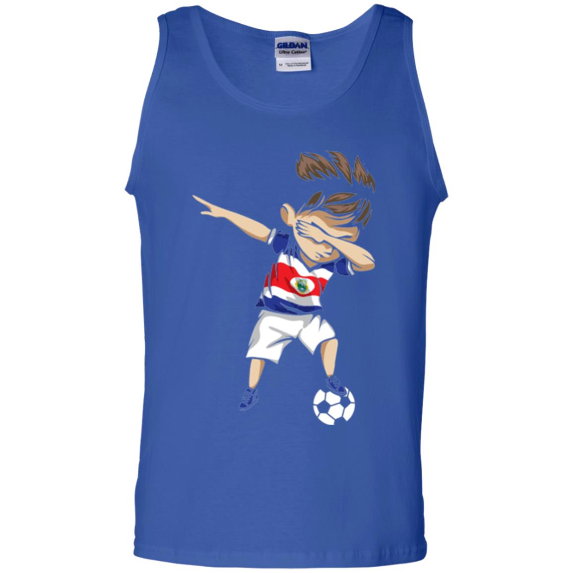 Dabbing Soccer Boy Costa Rica Jersey Football Shirt Royal