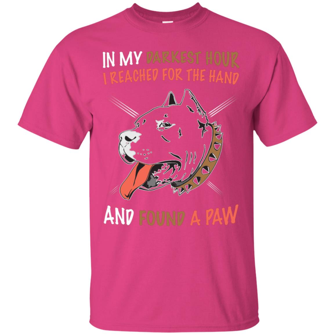 In My Darkness Hour I Reached For The Hand And Found A Paw Shirt Heliconia
