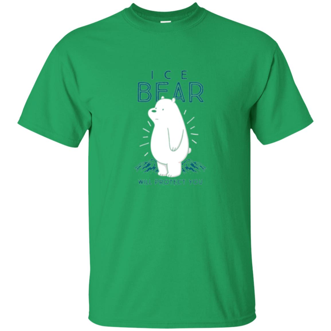 Ice Bear Will Protect You T-shirt Irish Green