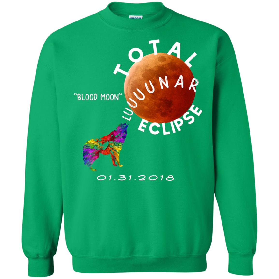 Best Total Lunar Eclipse Shirt 2018 Blood Moon T-shirt Irish Green