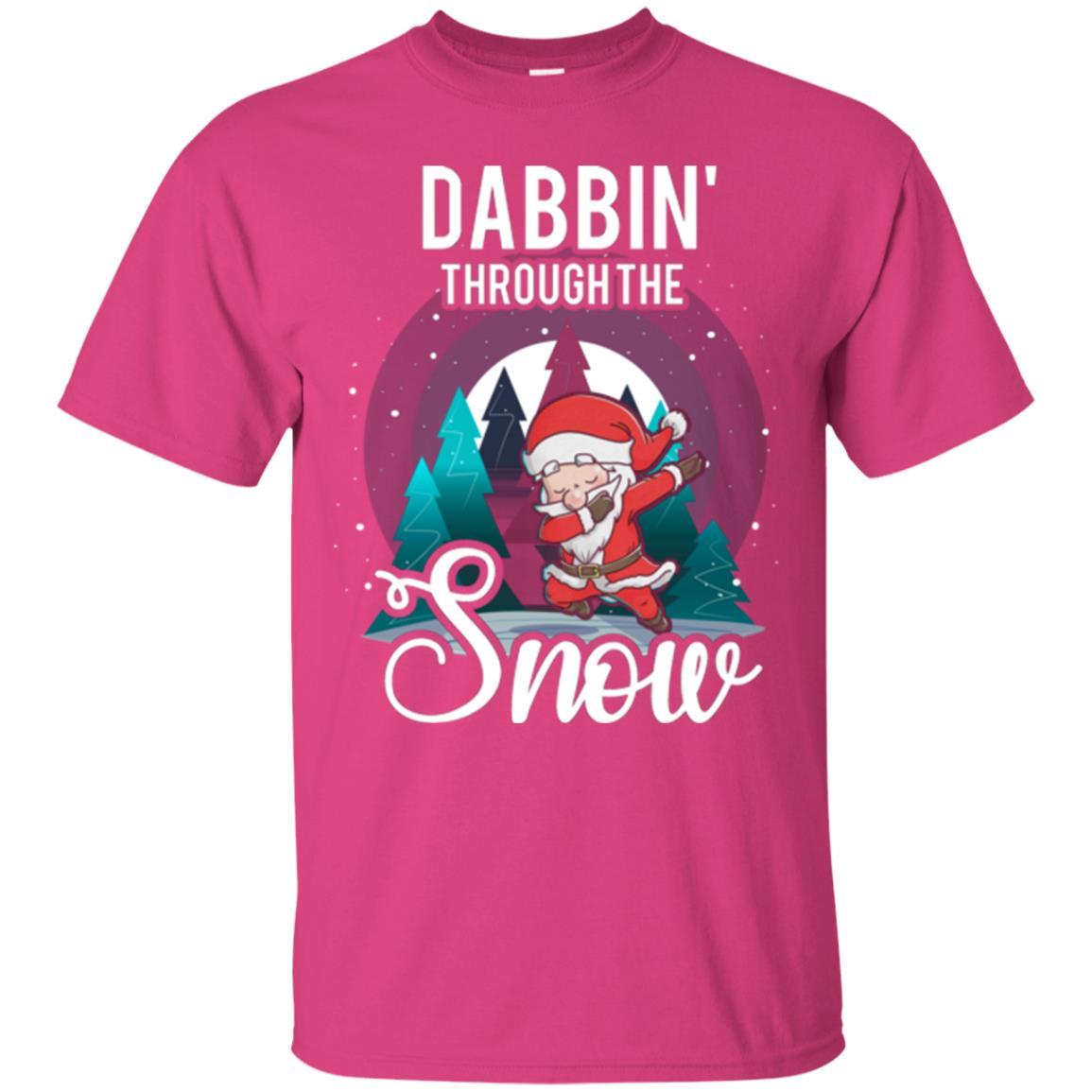 Christmas T-shirt Santa Claus Dabbing Through The Snow Heliconia
