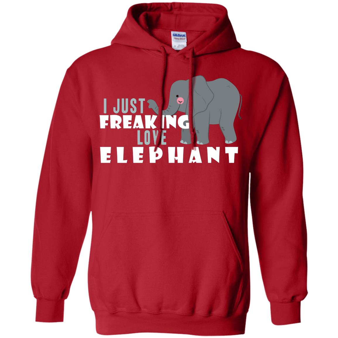 I Just Freaking Love Elephant Shirt Red