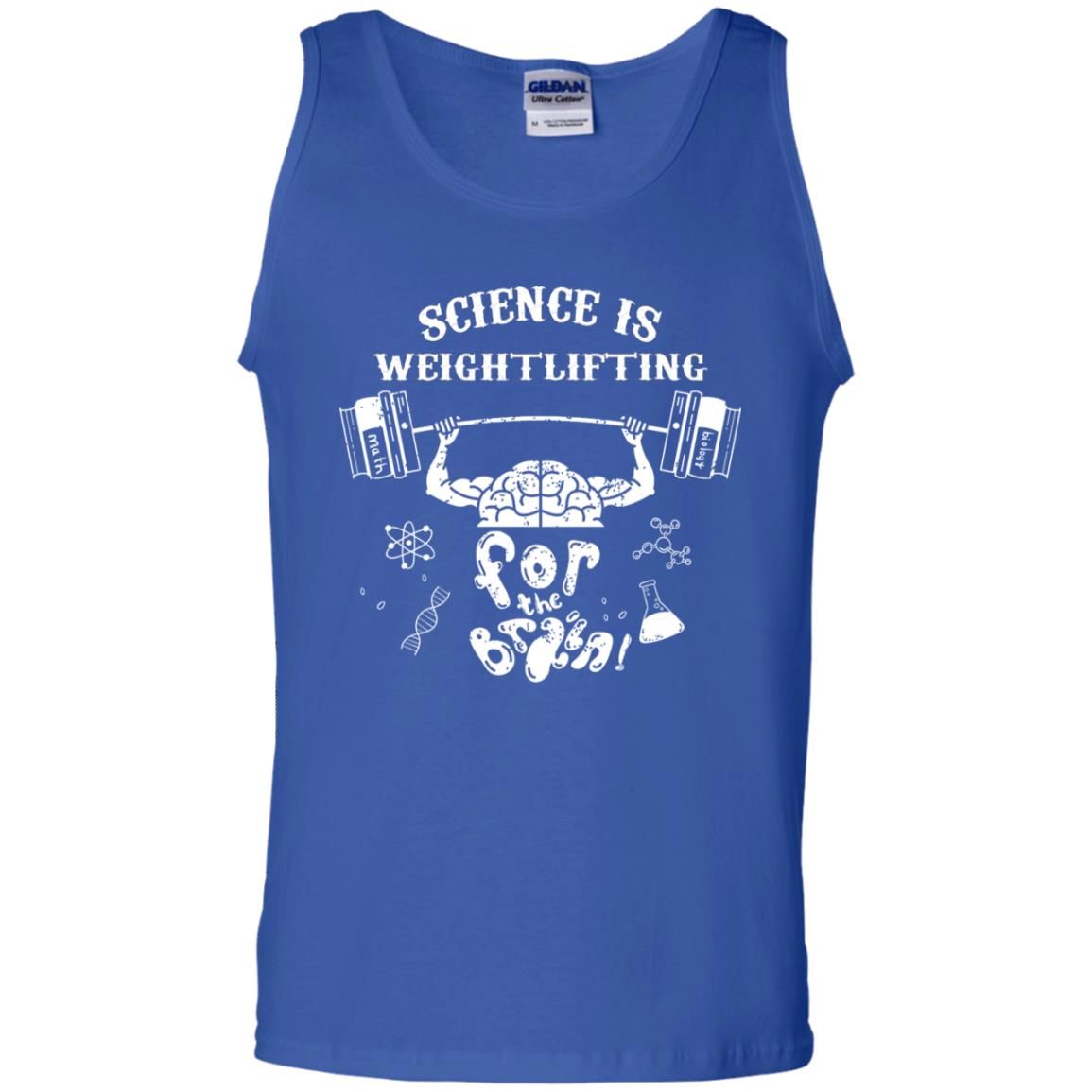 Science Is Weightlifting For The Brain Shirt Royal