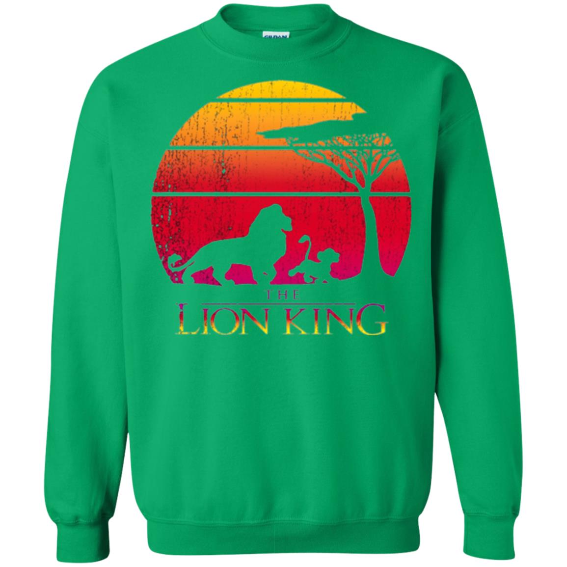 Cartoon T-shirt Lion King Vintage Sunset Irish Green