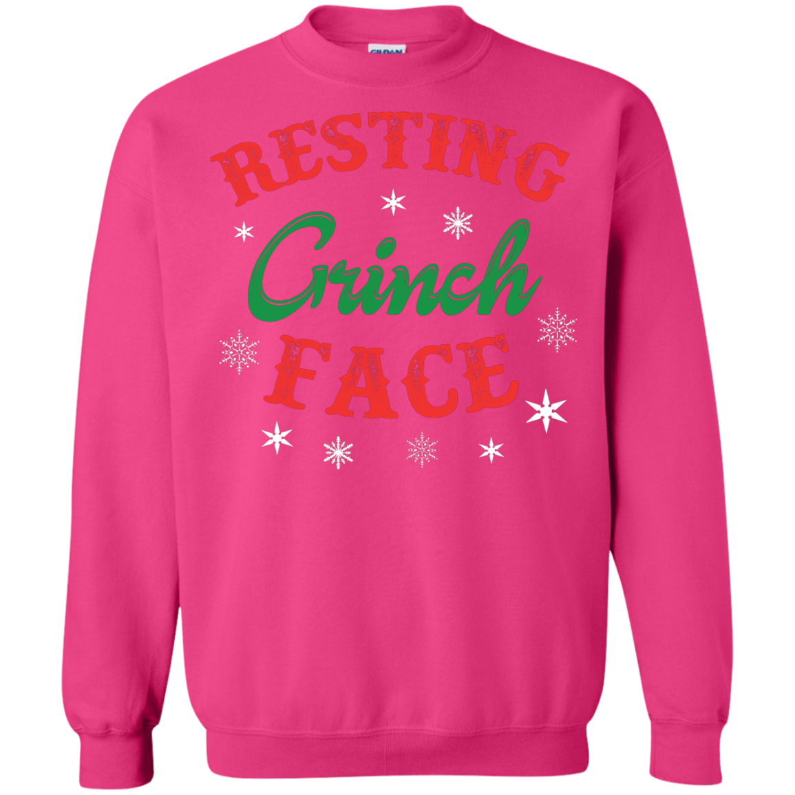 Christmas T-Shirt Resting Grinch Face Heliconia