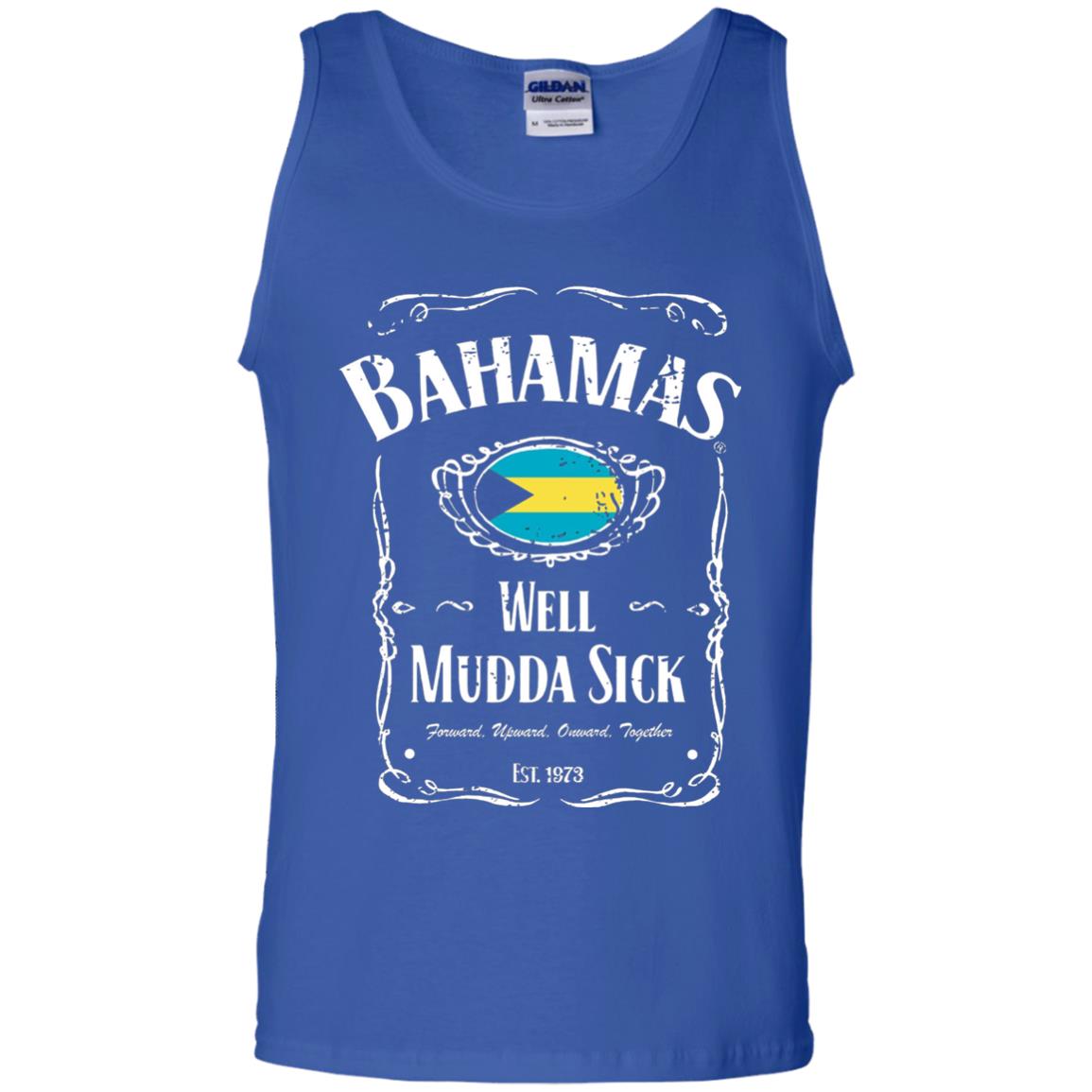Well Mudda Sick Souvenir Vintage Bahamas Vacation T-shirt Royal