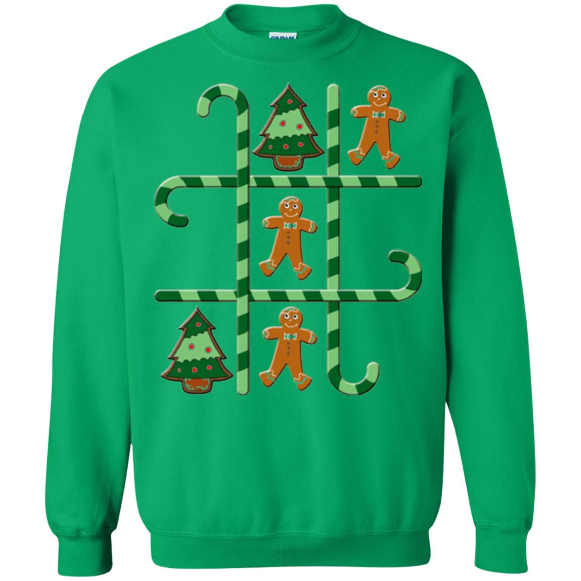 Christmas T-shirt Tic Tac Toe Board Game Irish Green