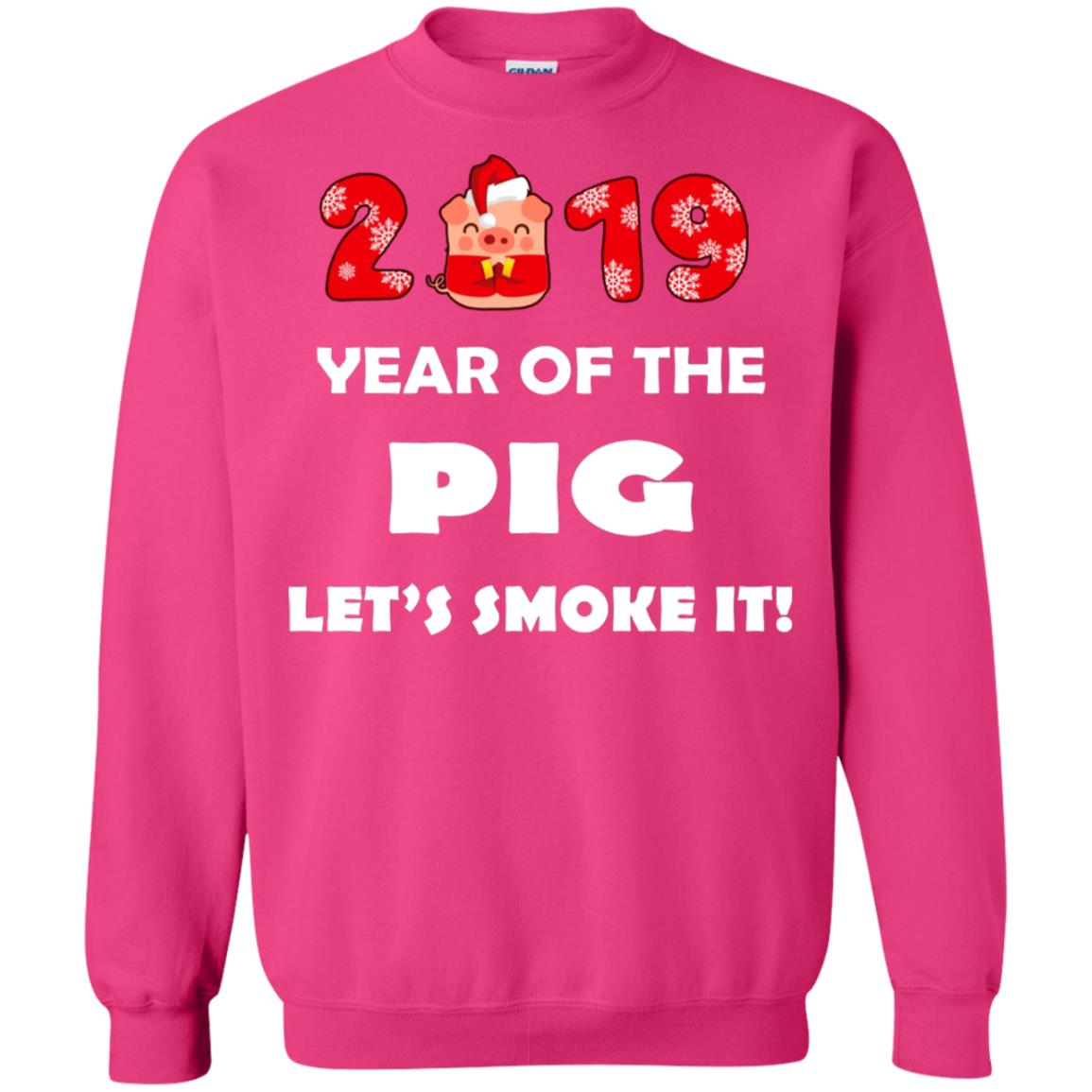 2019 Year Of The Pig Lets Smork It New Year Gift Shirt For Mens Or Womens Heliconia