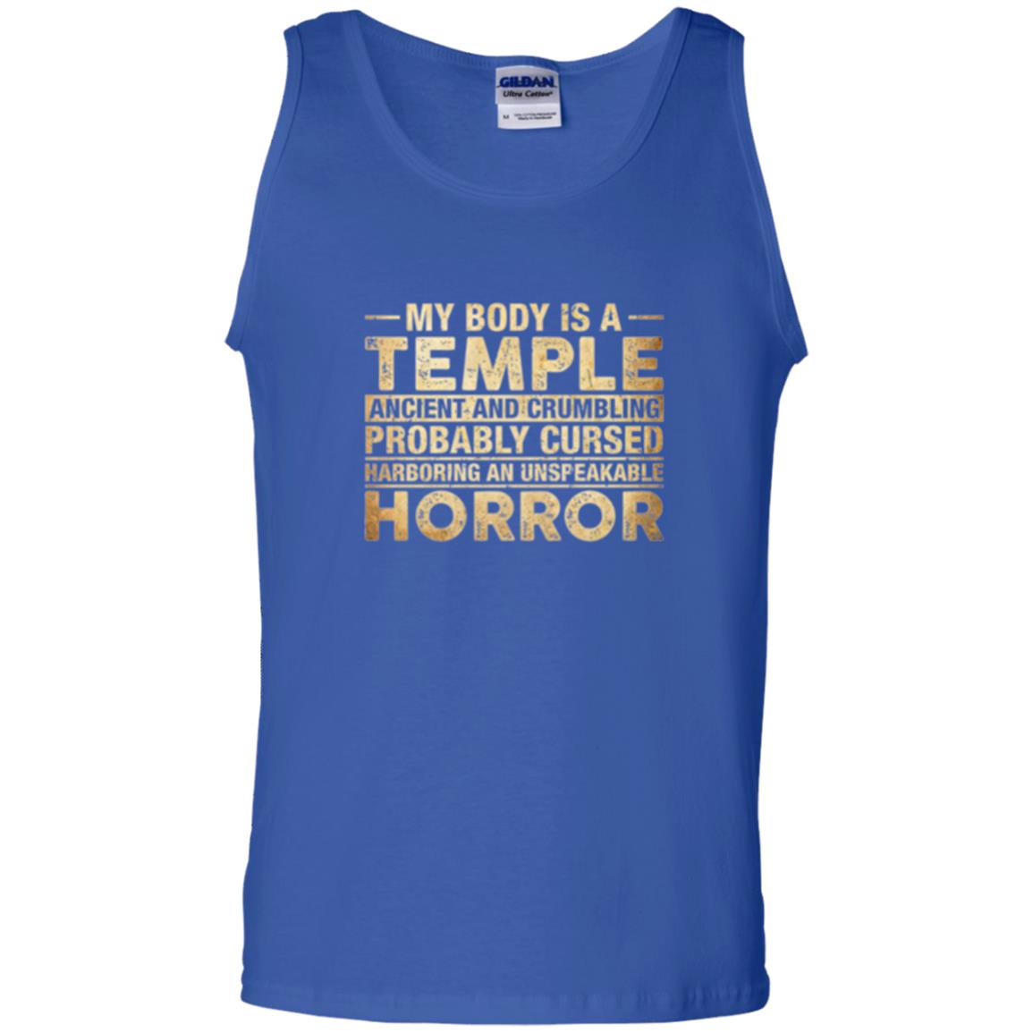 My Body Is A Temple Ancient And Crumbling Probably Cursed T-shirt Royal