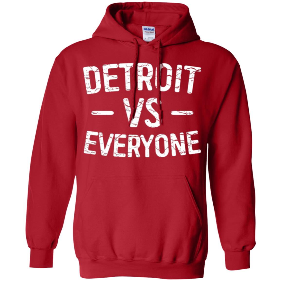 Detroit Vs Everyone T-shirt Red