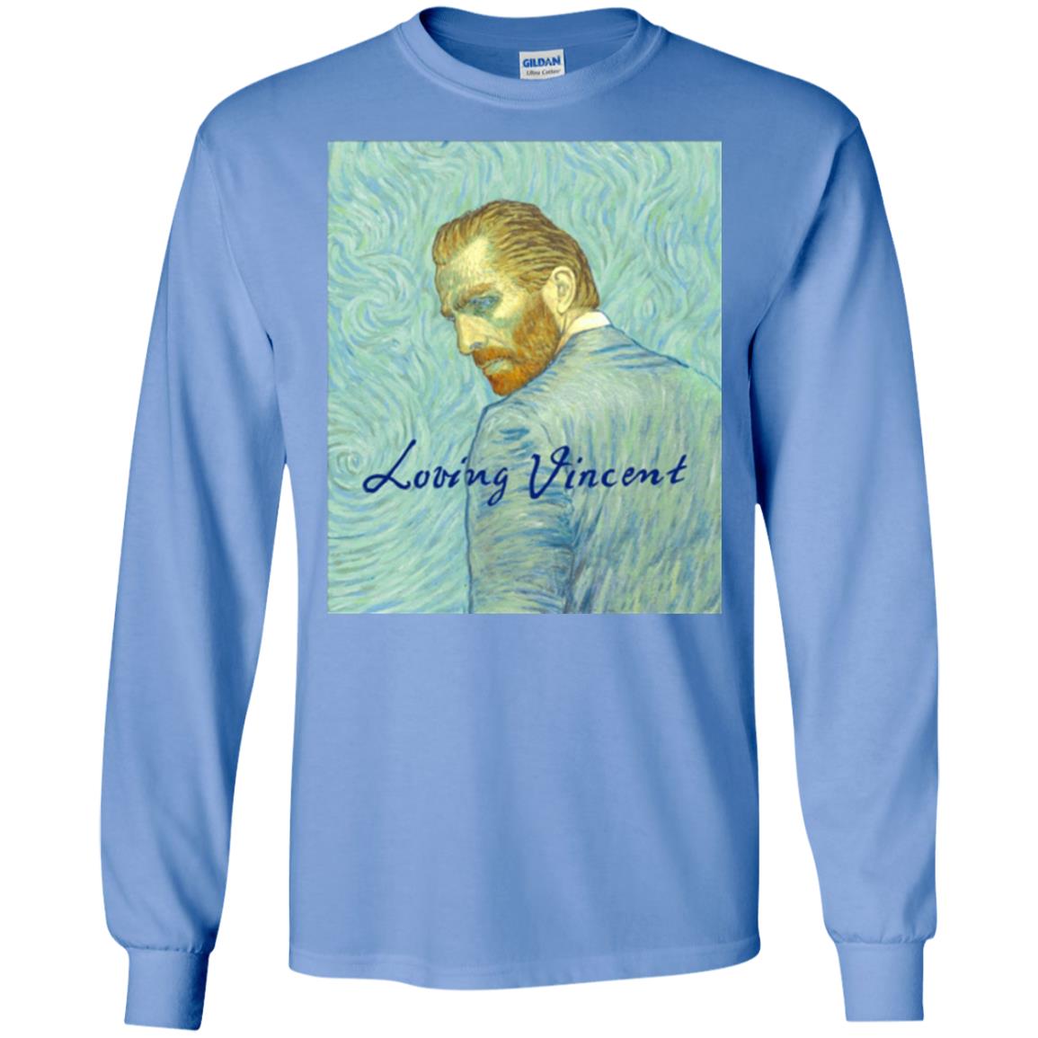Movie Poster T-shirt Loving Vincent Carolina Blue