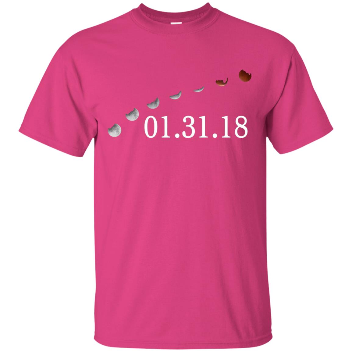 Usa Total Lunar Eclipse On January 31, 2018 T-shirt Heliconia