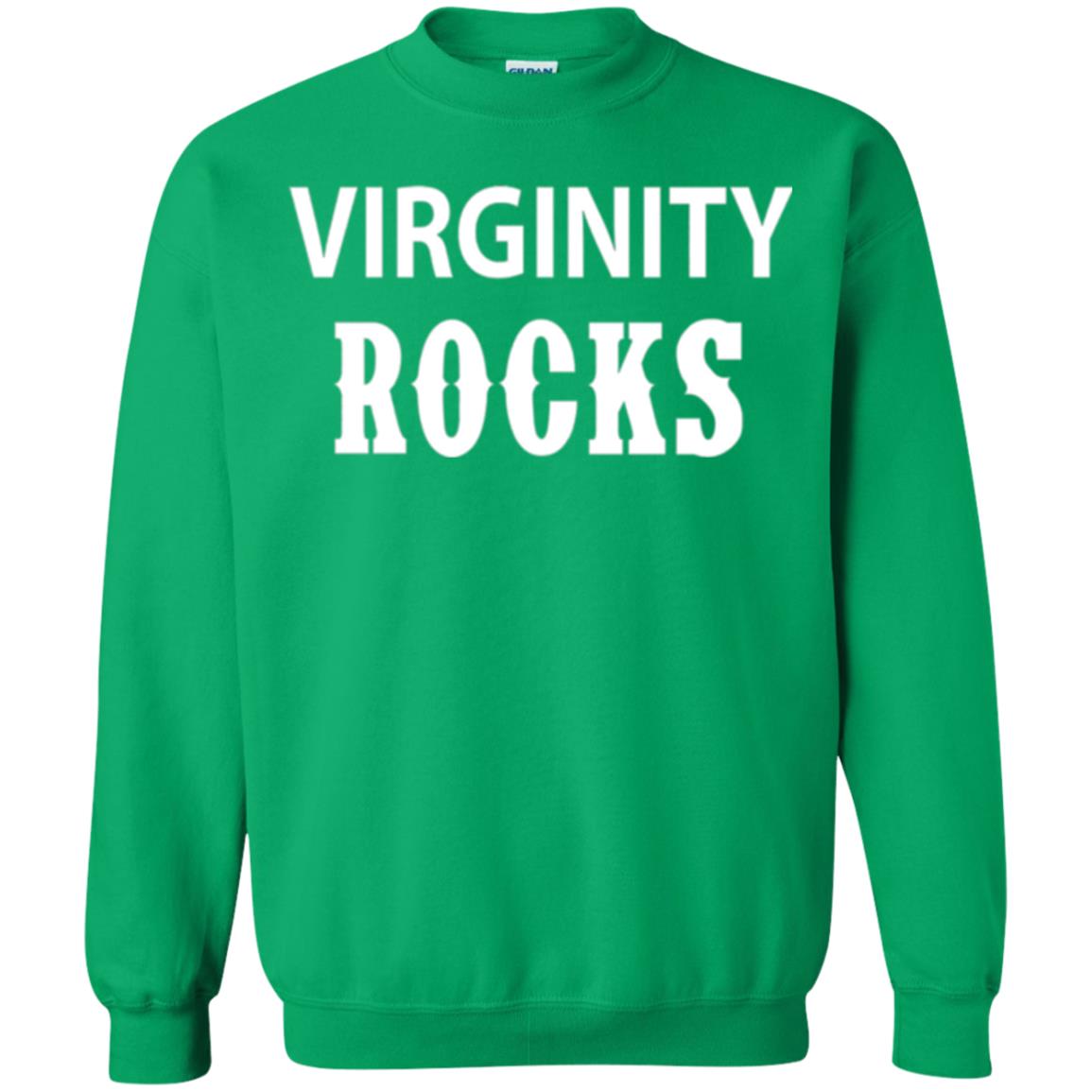 Virginity Rocks T-shirt Irish Green