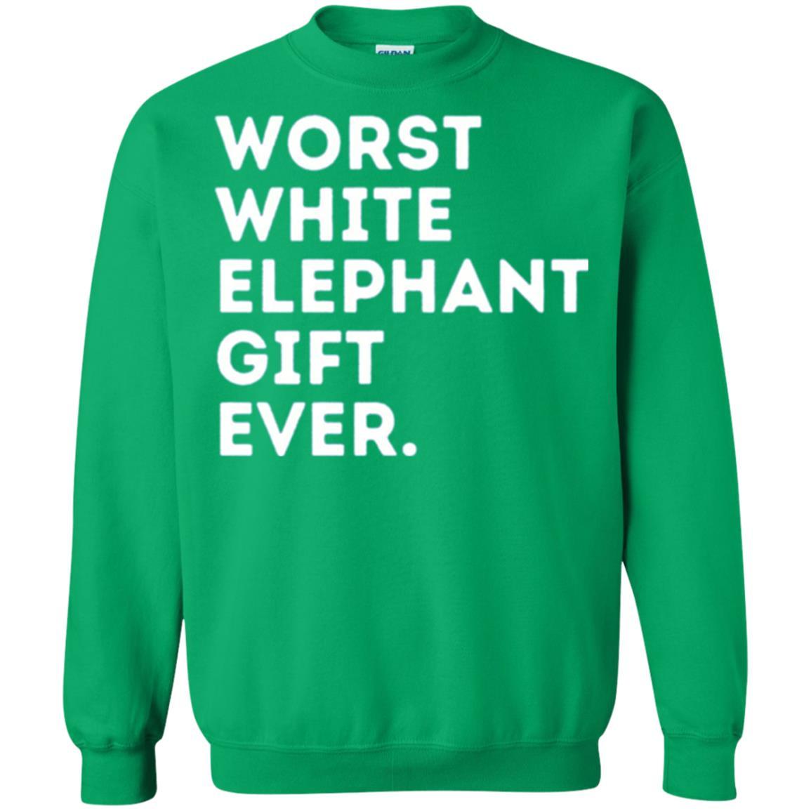 Best Worst White Elephant T-shirt Irish Green