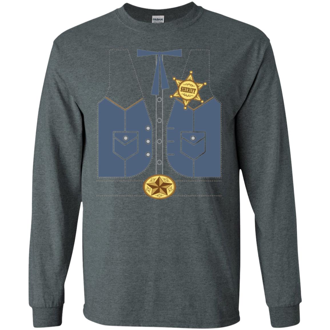 Western Cowboy Sheriff T-shirt Dark Heather