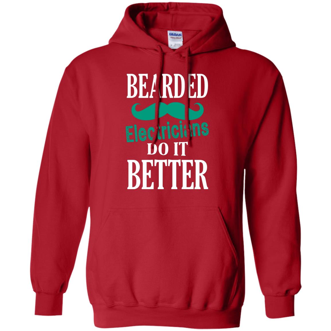 Bearded Electricians Do It Better Best Idea Shirt For Bearded Electricians Red