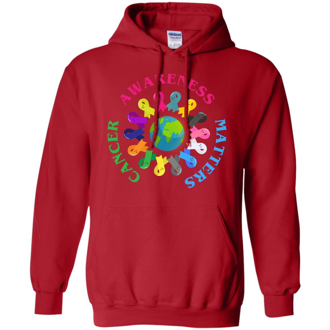 All Cancer Ribbons For All Cancer Awareness T-shirt Red