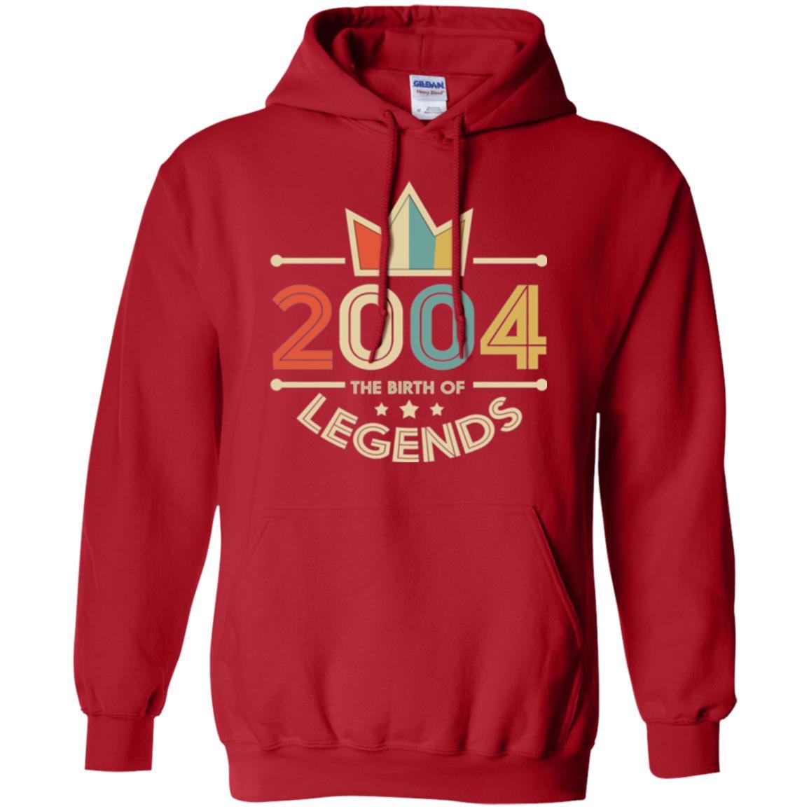 Christmas T-shirt Vintage 2004 The Birth Of Legends Red