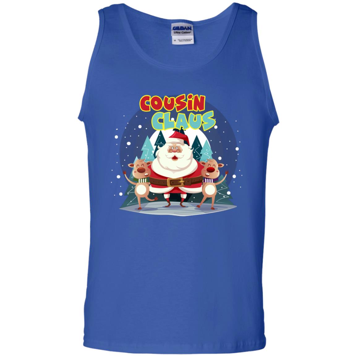 Cousin Claus Matching Family X-mas Gift Shirt Royal