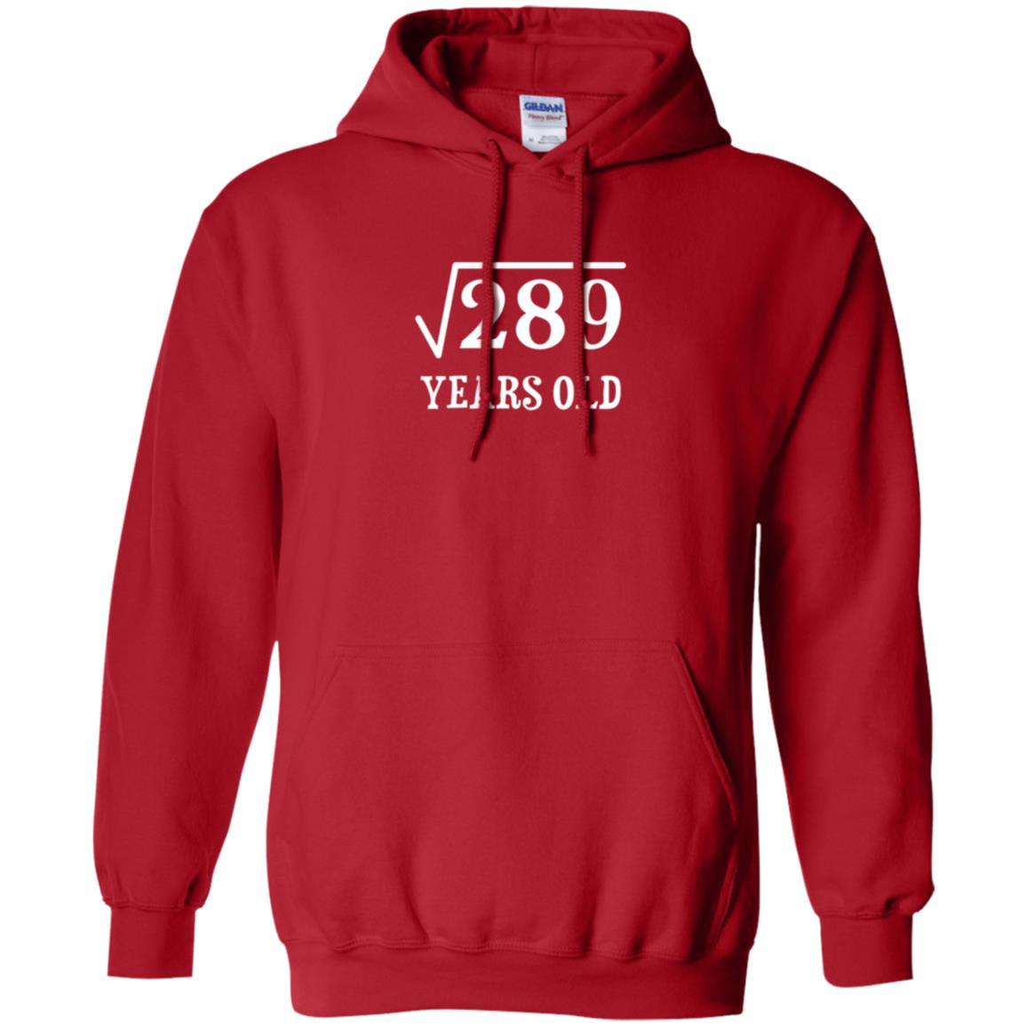 Brithday T-shirt Square Root Of 289 Red