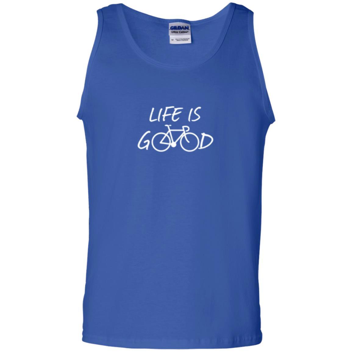 Bicycle T-shirt Life Is Good T-shirt Royal