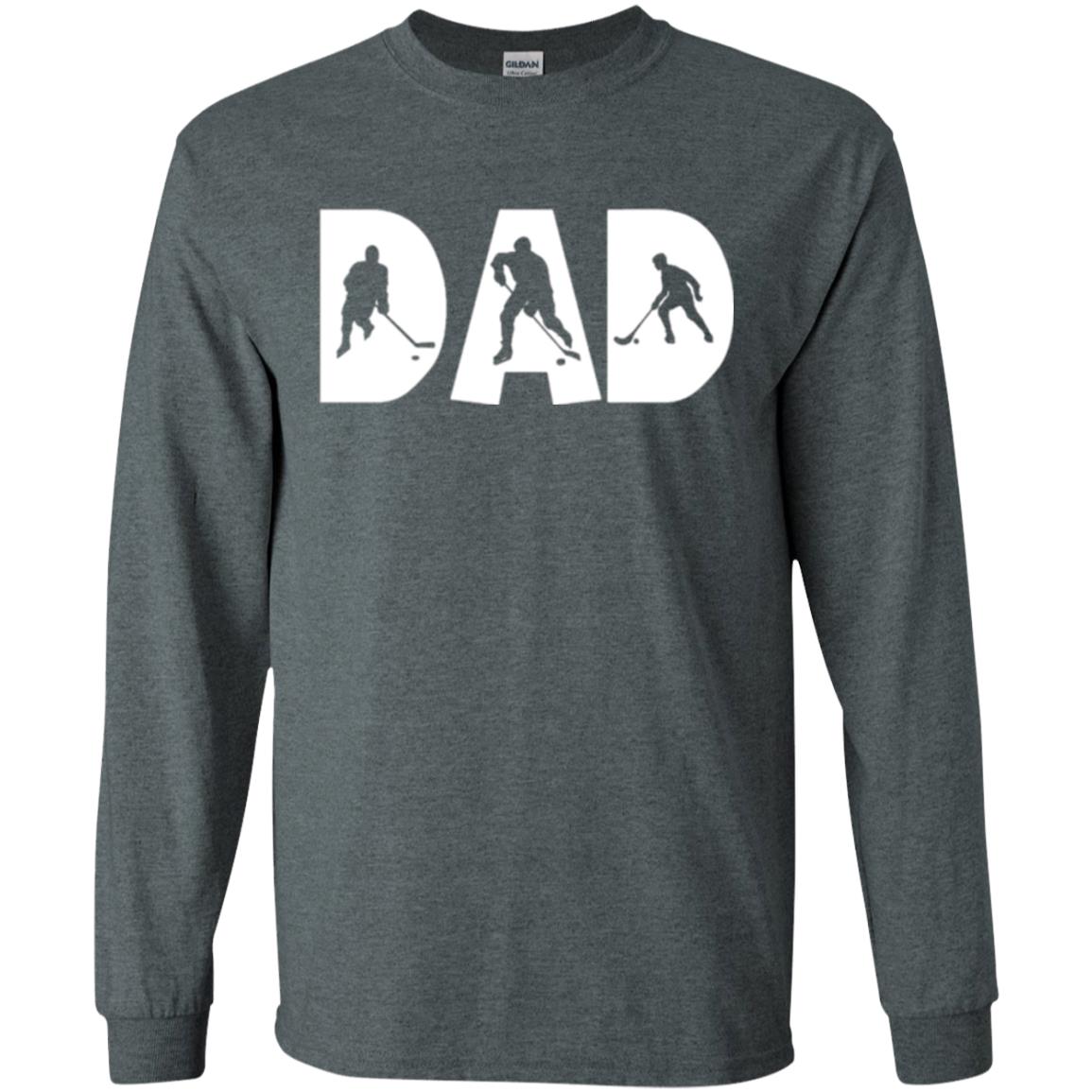 Daddy T-shirt Hockey Lover Dark Heather