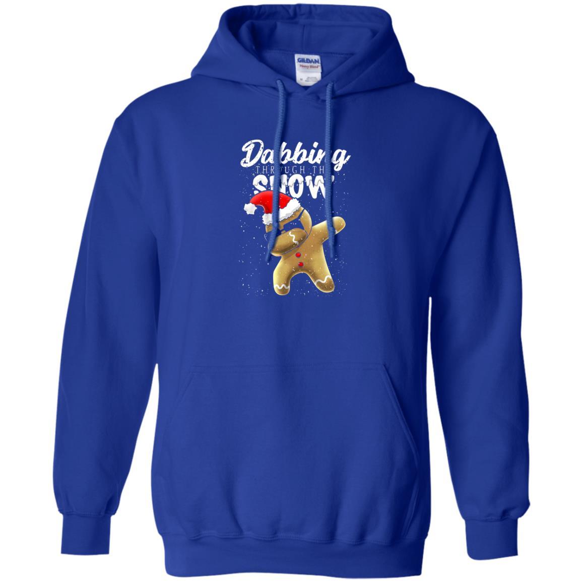 Dabbing Gingerbread T-shirt Dabbing Through The Snow Royal