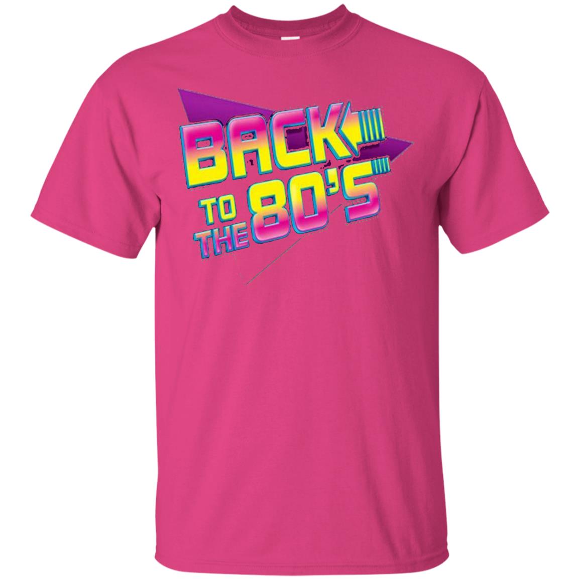 Back To The 80s Graphic Retro Novelty T-shirt Heliconia
