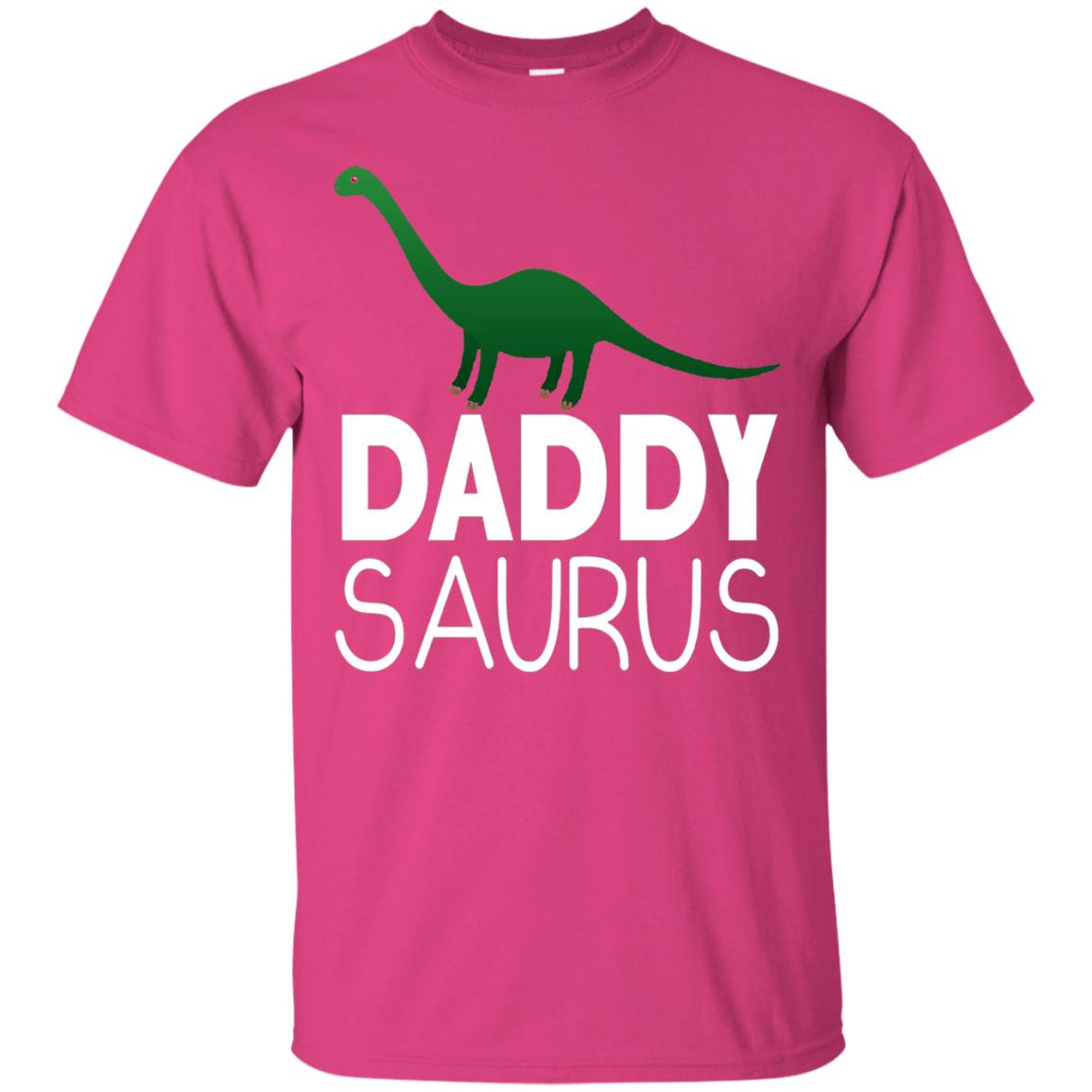 Daddy Saurus Dinosaur Matching Daddy T-shirt Heliconia