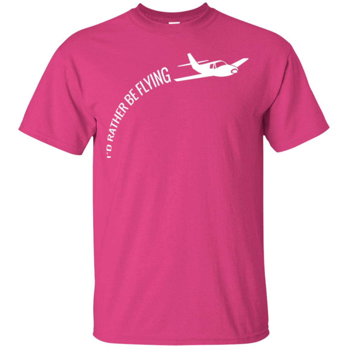 Airplane Pilot T-shirt I_d Rather Be Flying Heliconia