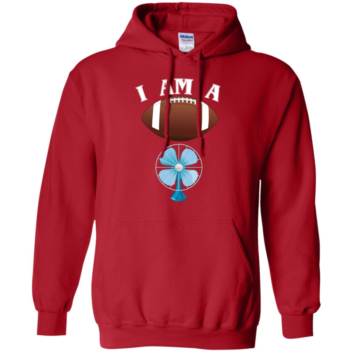 Football Lover T-shirt I Am A Football Fan Red