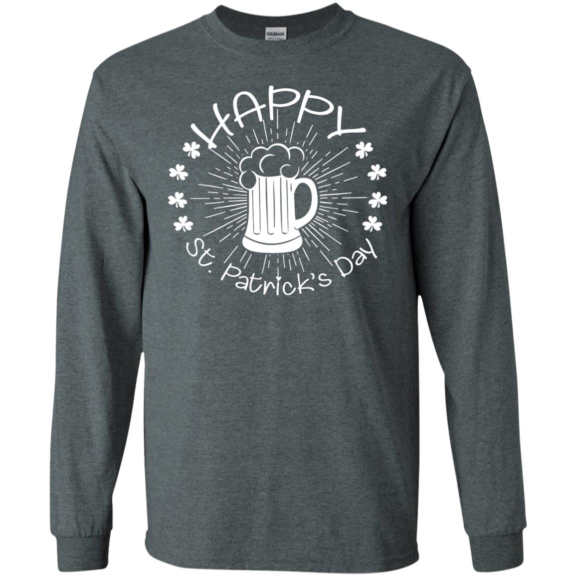 Drinking Team Happy St.patrick’s Day T-shirt Dark Heather