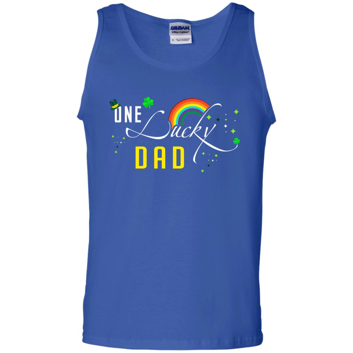 One Lucky Dad St. Patrick_s Day T-shirt Royal