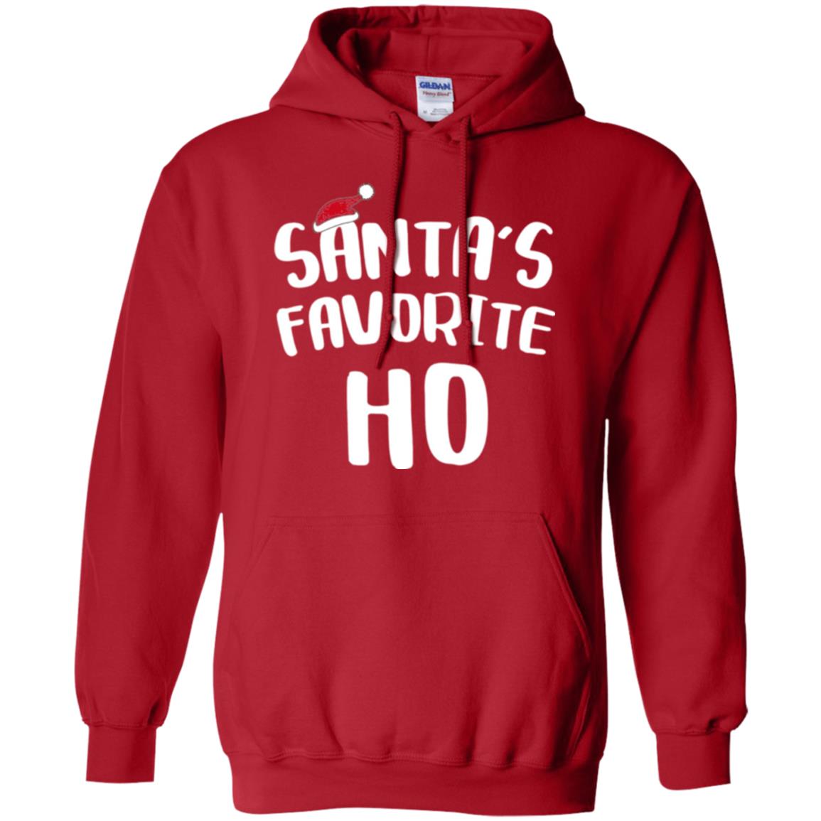 Christmas T-shirt Santa_s Favorite Ho Red