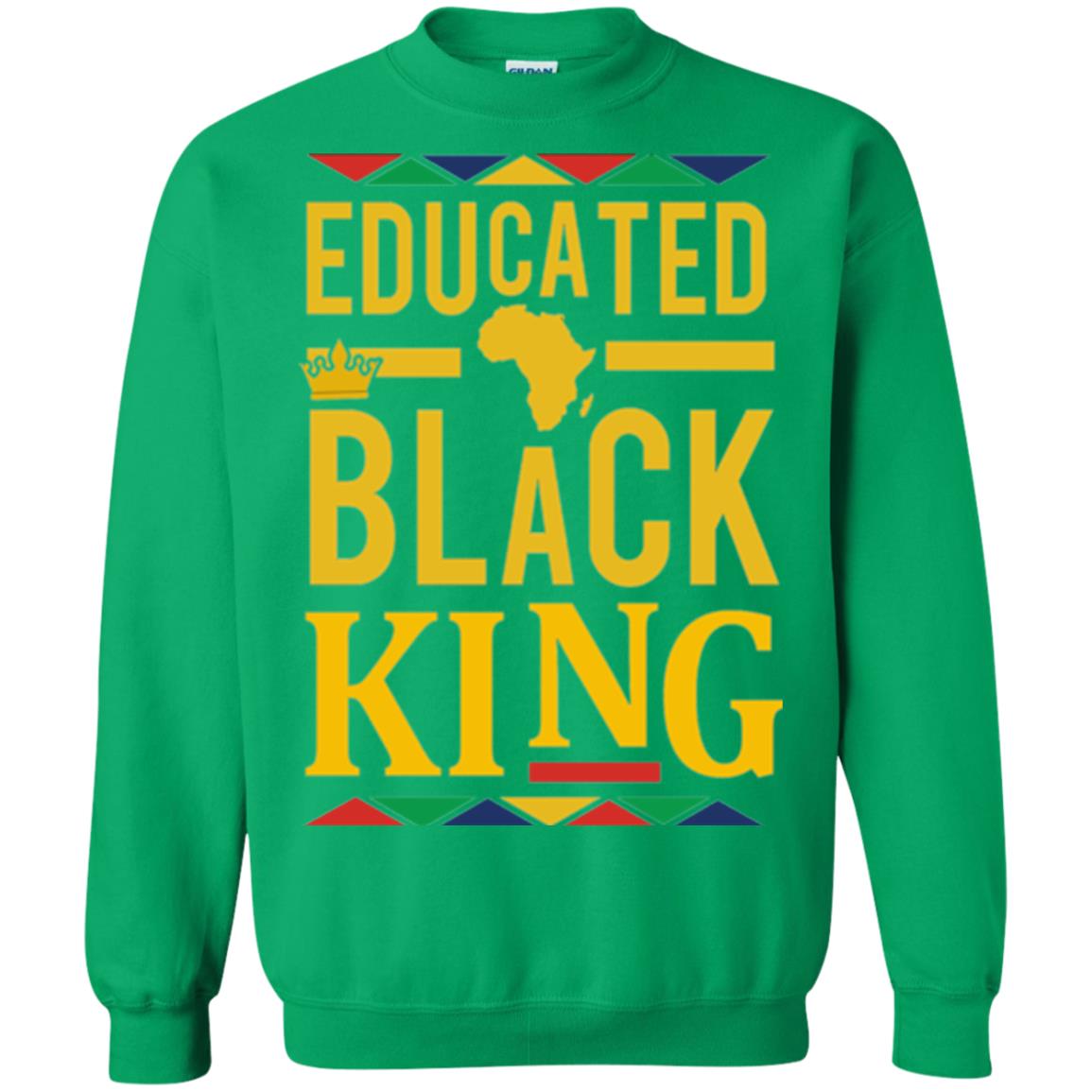 African Dna Pride T-shirt Dashiki Educated Black King Irish Green