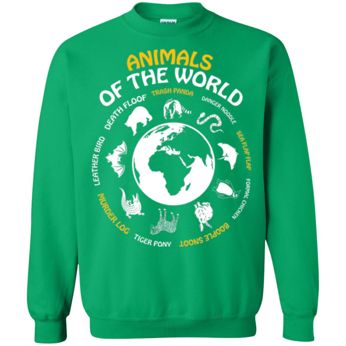 Save The Animals T-shirt Rare Animals Of The World Irish Green