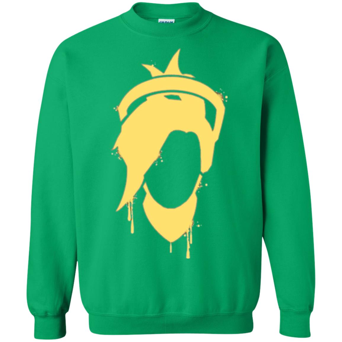 Overwatch Mercy Icon Spray T-shirt Irish Green