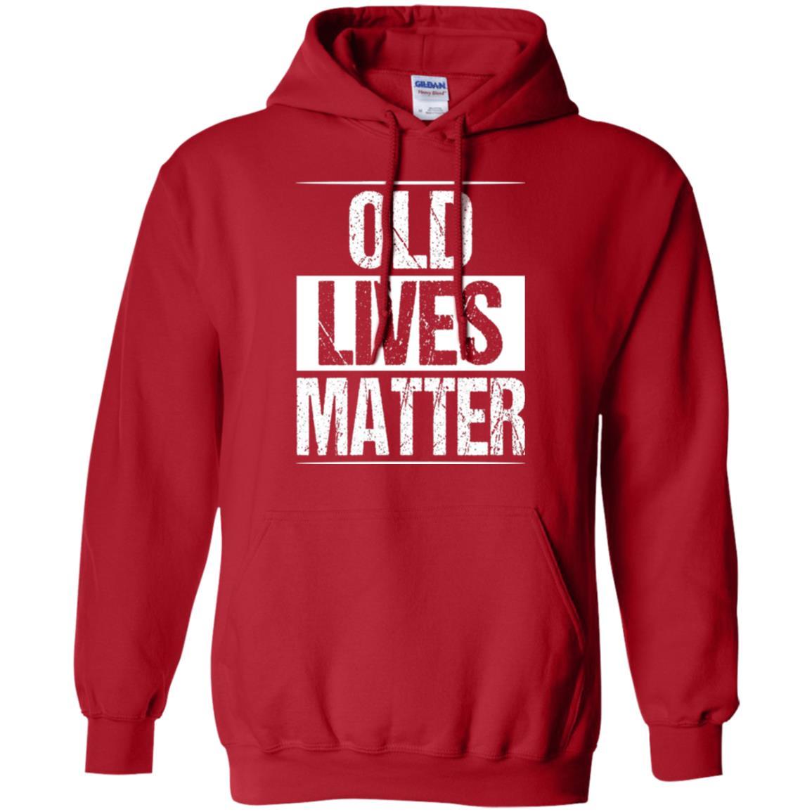 Elderly Seniors T-shirt Old Lives Matter T-shirt Red