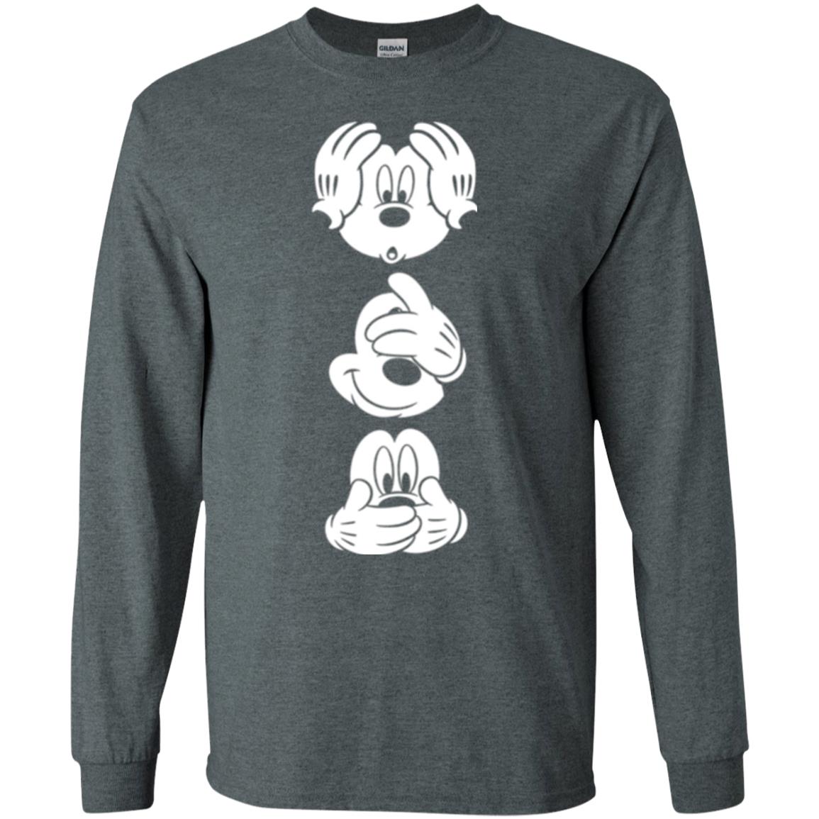 Cartoon T-shirt Disney Mickey Mouses Graphic Dark Heather