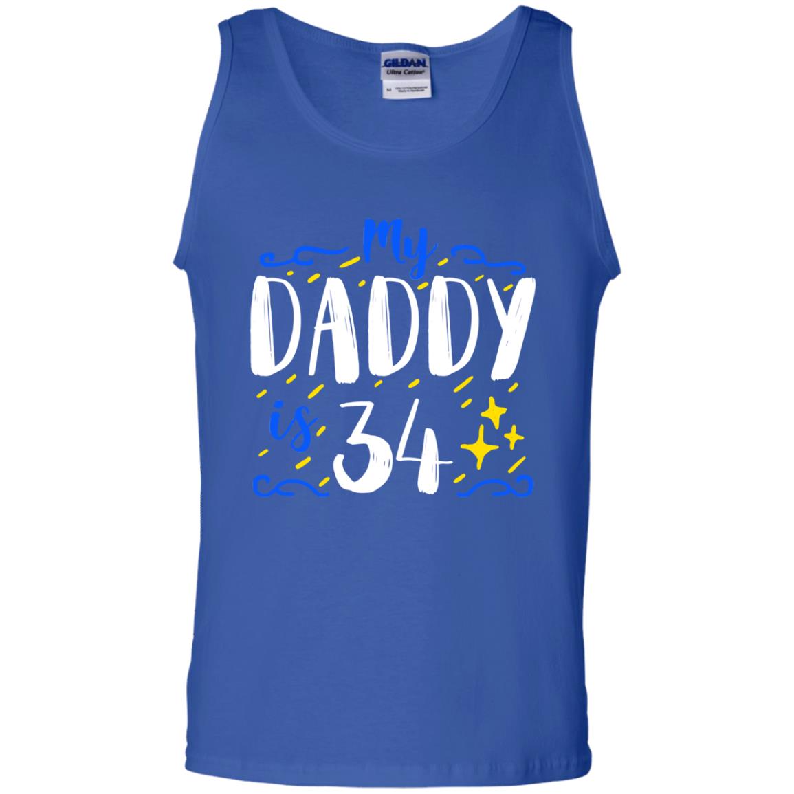 My Daddy Is 34 34th Birthday Daddy Shirt For Sons Or Daughters Royal