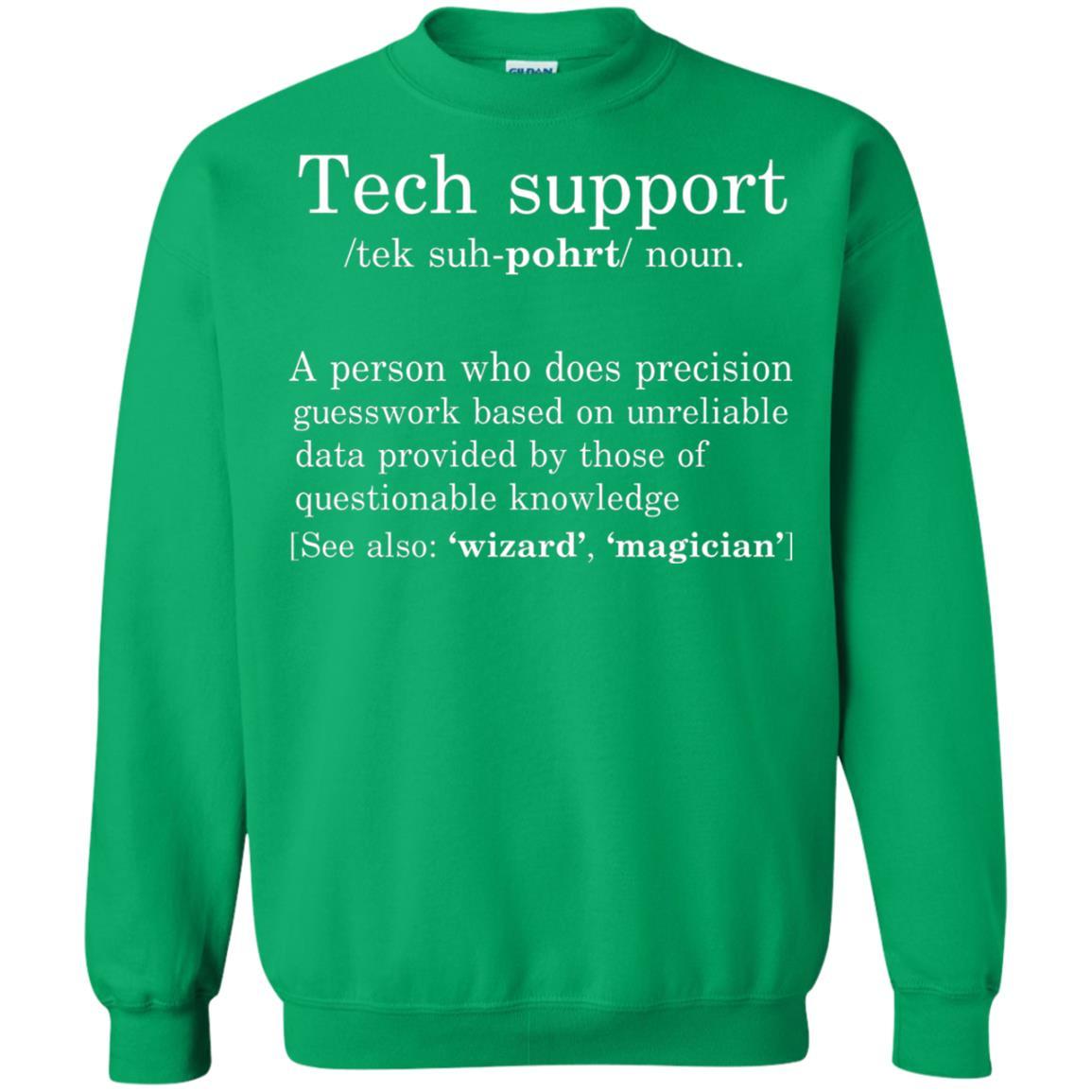 Computer Nerd T-shirt Tech Support Definition Irish Green