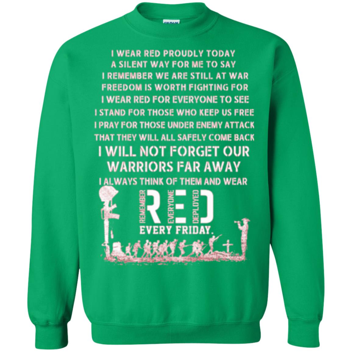 Red Friday Military T-shirt Wear Red Friday Irish Green