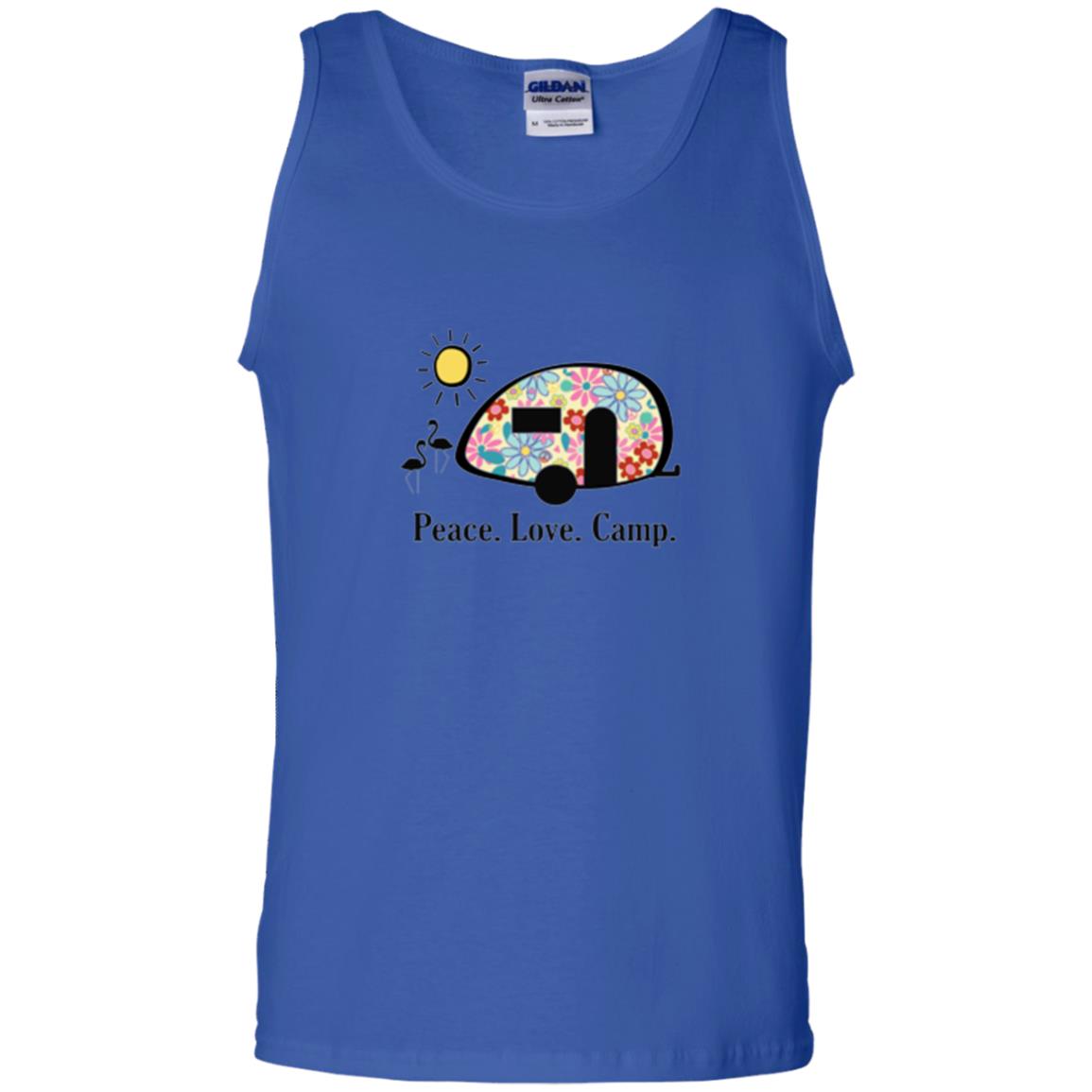 Camping Lover T-shirt Peace Love Camp Royal