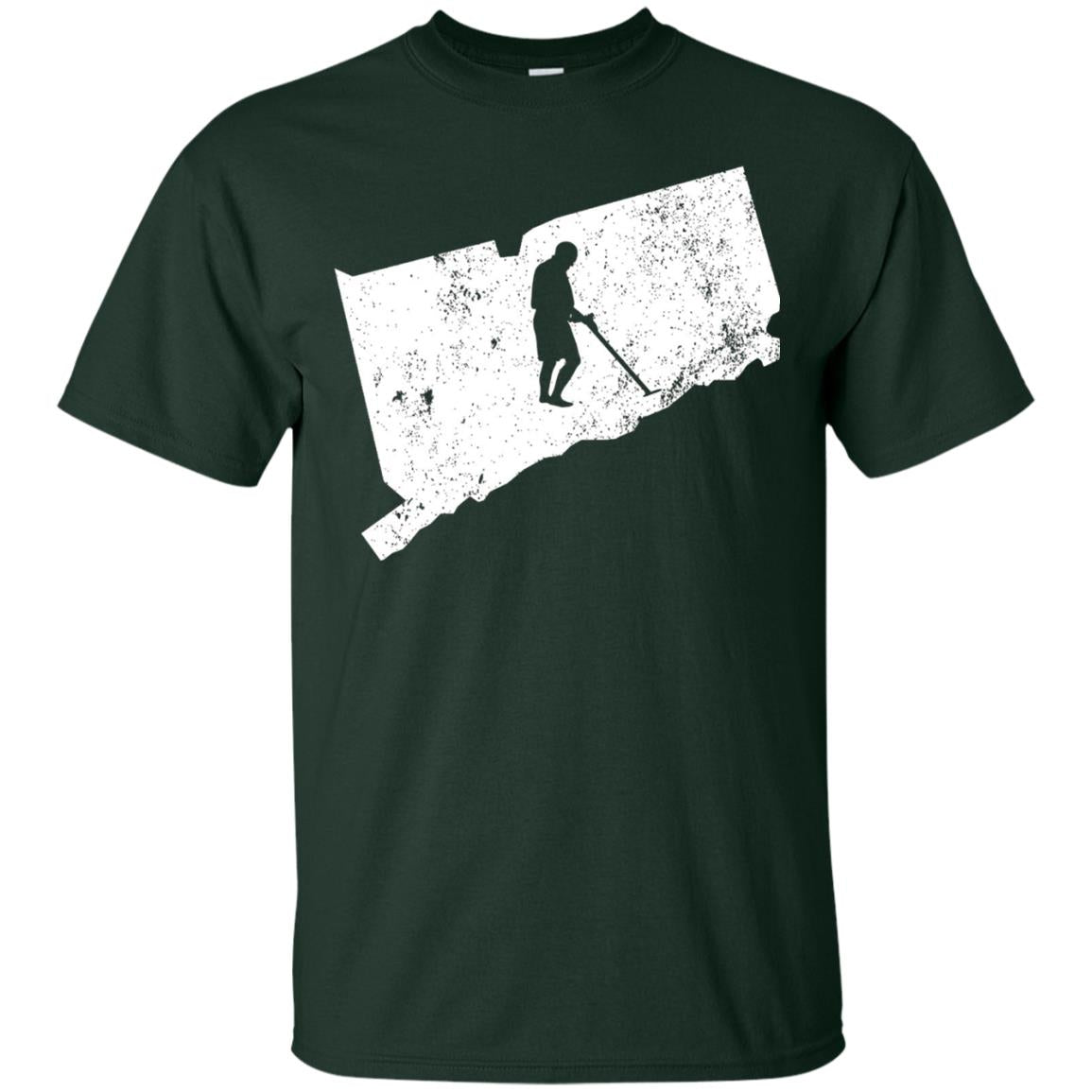 Connecticut Metal Detector Shirt Geocaching Swag Forest