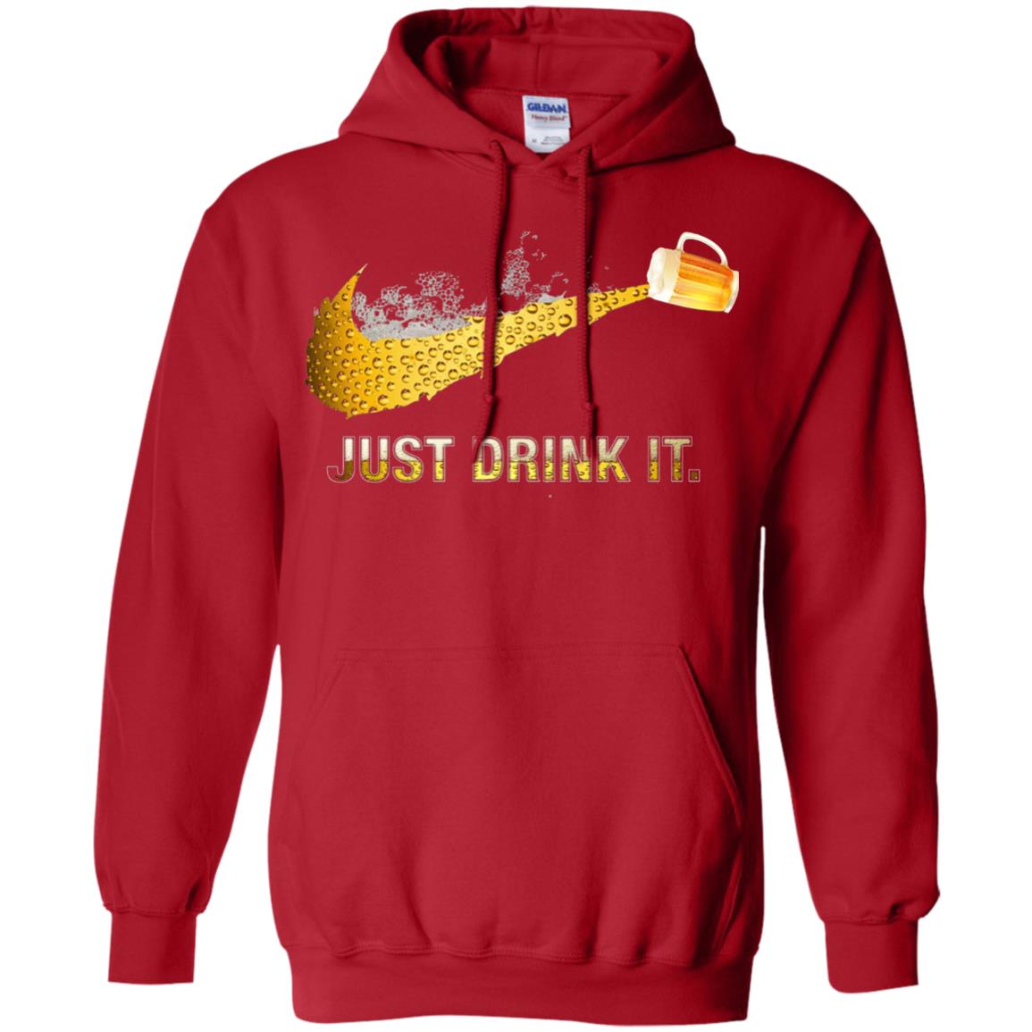 Beer Just Drink It Beer Lover T-shirt Red