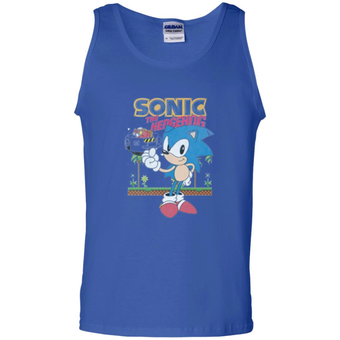 Gamer T-shirt Sega Sonic The Hedgehog Battles Dr. Eggman Robotnik Royal