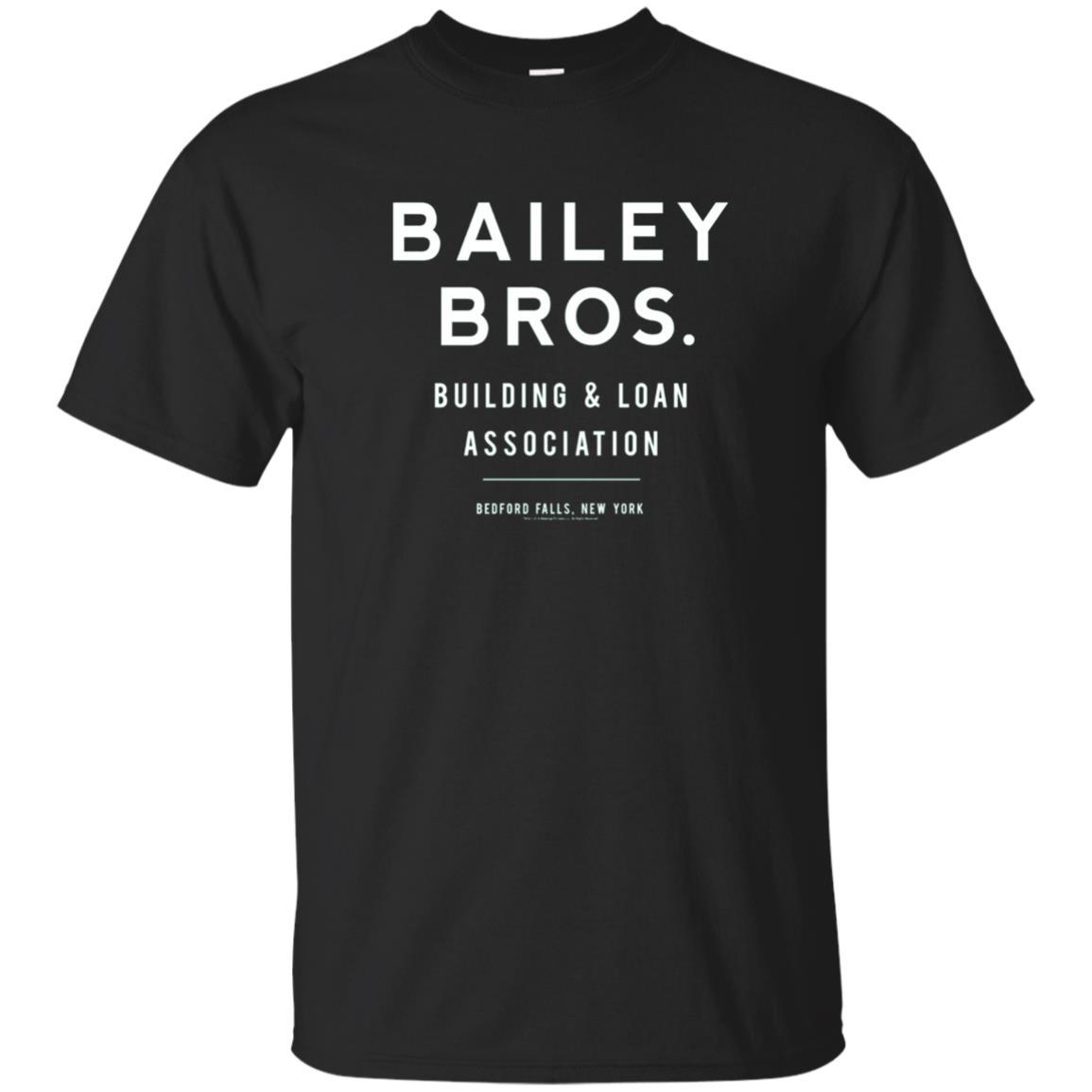 It's A Wonderful Life Bailey Bros T-Shirt Black Small