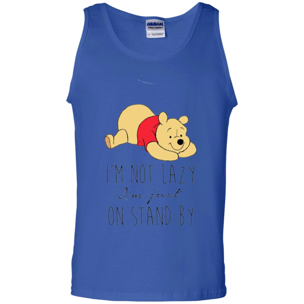Bear Lover T -shirt I_m Not Lazy I_m Just On Stand By Royal