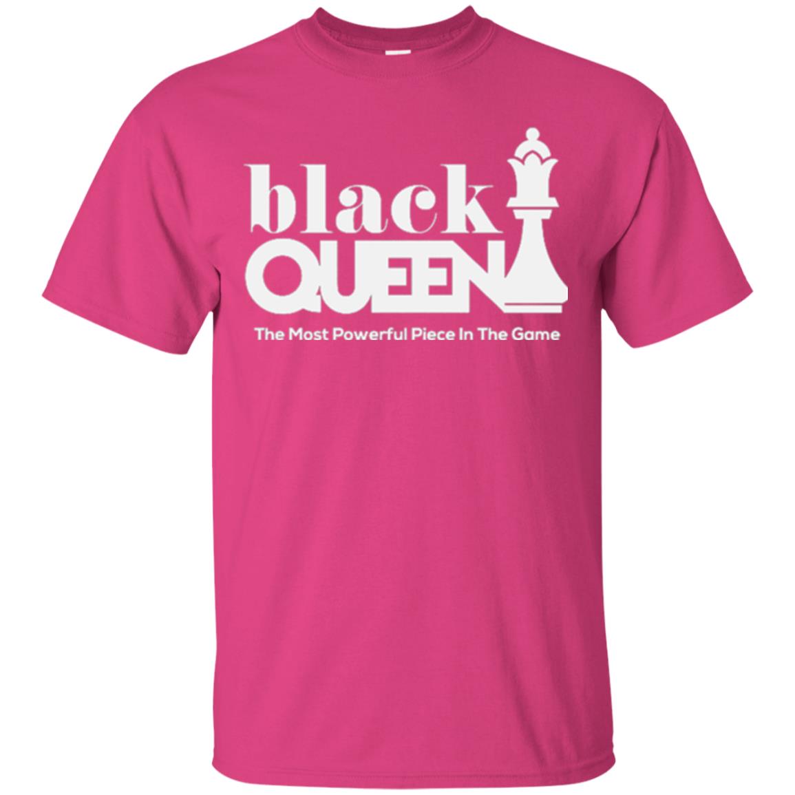 Black Queen The Most Powerful Piece In The Game Proud Black Woman T-shirt Heliconia